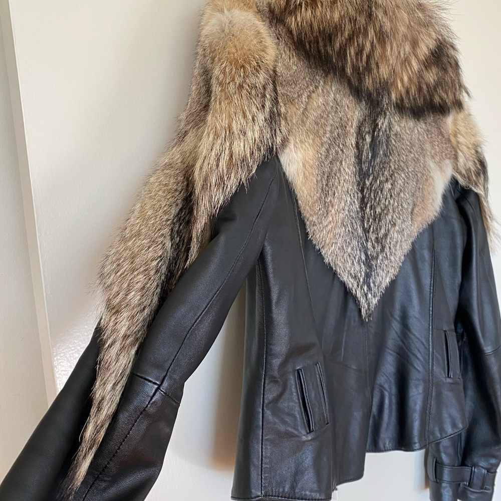 Custom Made Chic Leather Jacket - image 5